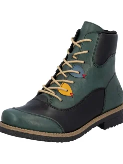 Schnürschuh in blau>rieker Discount