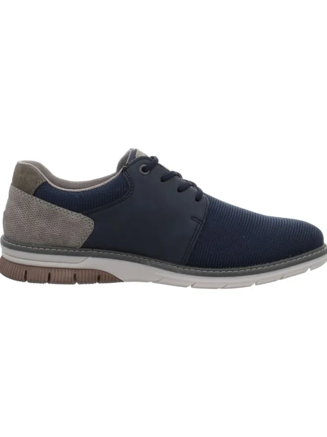 Schnürschuh in grau>rieker Discount