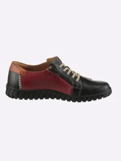 Gemini Schnürschuhe^Schnürschuh in schwarz-rot
