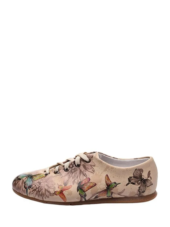 Streetfly Schnürschuhe^Schnürschuhe in Beige/ Braun/ Bunt