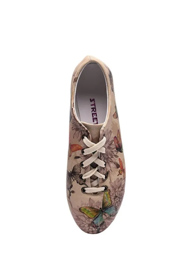 Streetfly Schnürschuhe^Schnürschuhe in Beige/ Braun/ Bunt