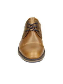 Schnürschuhe in Cognac><noscript><img width=