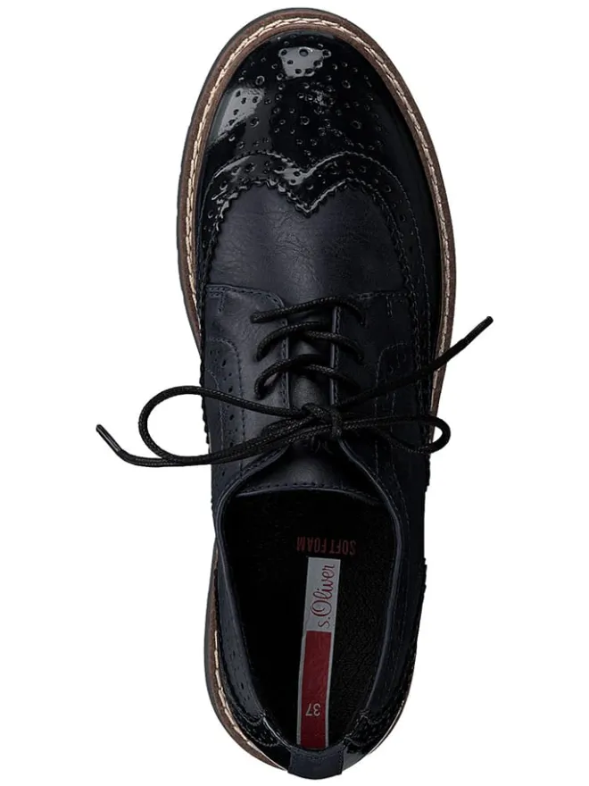 s.Oliver Schnürschuhe^Schnürschuhe in Dunkelblau