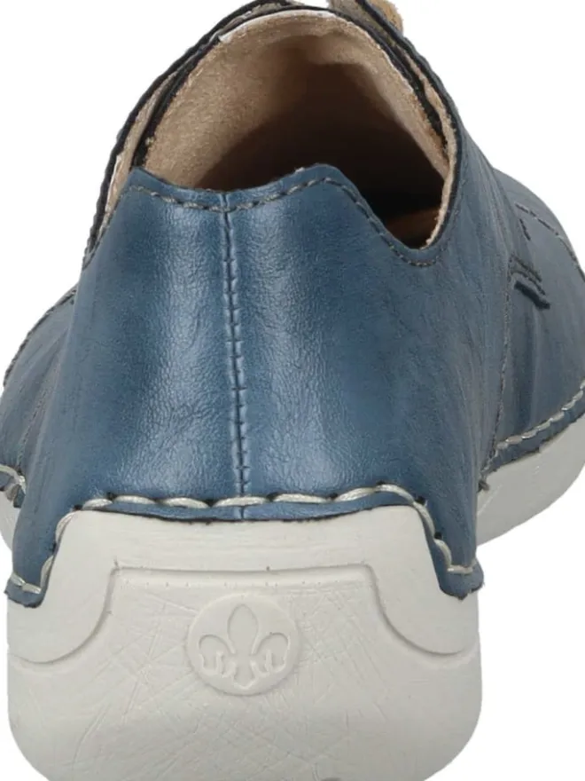 rieker Schnürschuhe^Schnürschuhe in royal/smaragd/gelb