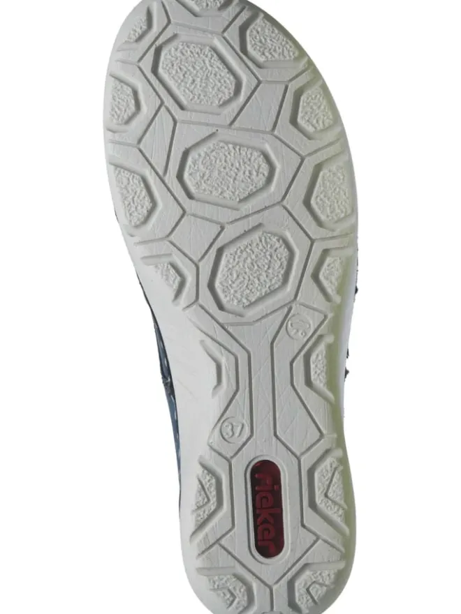 rieker Schnürschuhe^Schnürschuhe in royal/smaragd/gelb