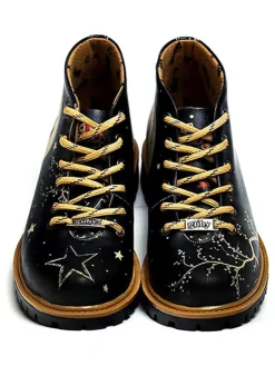 Schnürschuhe in Schwarz/ Bunt><noscript><img width=