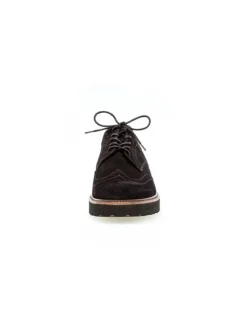 Schnürschuhe in schwarz/cognac>Gabor