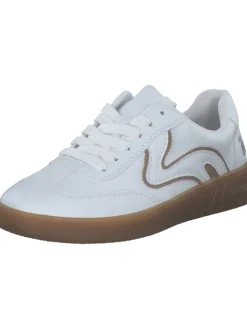 Schnürschuhe in weiss/camel>rieker Best