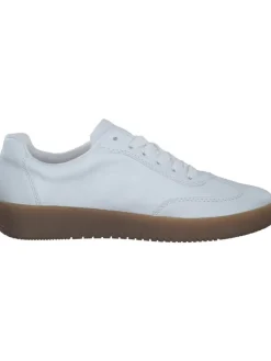 Schnürschuhe in weiss/camel><noscript><img width=
