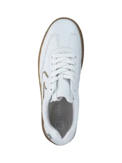 Schnürschuhe in weiss/camel><noscript><img width=