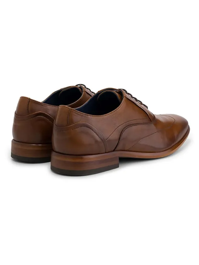 DENBROECK Schnürschuhe^Schnürschuhe "Platt St." in Hellbraun