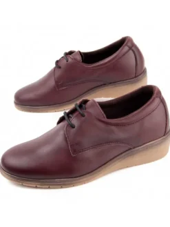 Schnürschuhe Wedge Anilav in Bordeaux>Purapiel Online