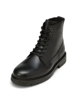 Schnürstiefel in Schwarz><noscript><img width=