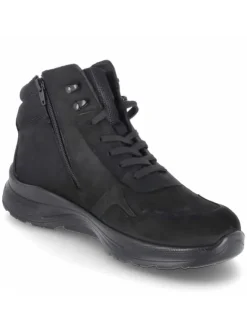 Schnürstiefel in schwarz><noscript><img width=