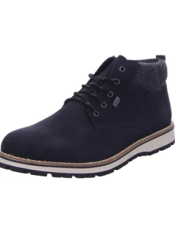 Schnürstiefel in schwarz/granit/schwarz>rieker Outlet