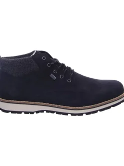 Schnürstiefel in schwarz/granit/schwarz><noscript><img width=