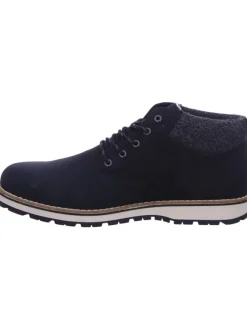 Schnürstiefel in schwarz/granit/schwarz><noscript><img width=