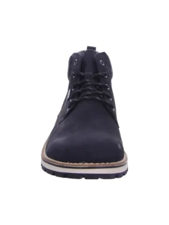Schnürstiefel in schwarz/granit/schwarz><noscript><img width=
