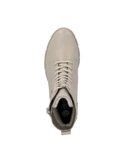 Schnürstiefeletten in Beige><noscript><img width=