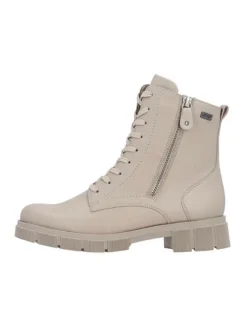 Schnürstiefeletten in Beige><noscript><img width=