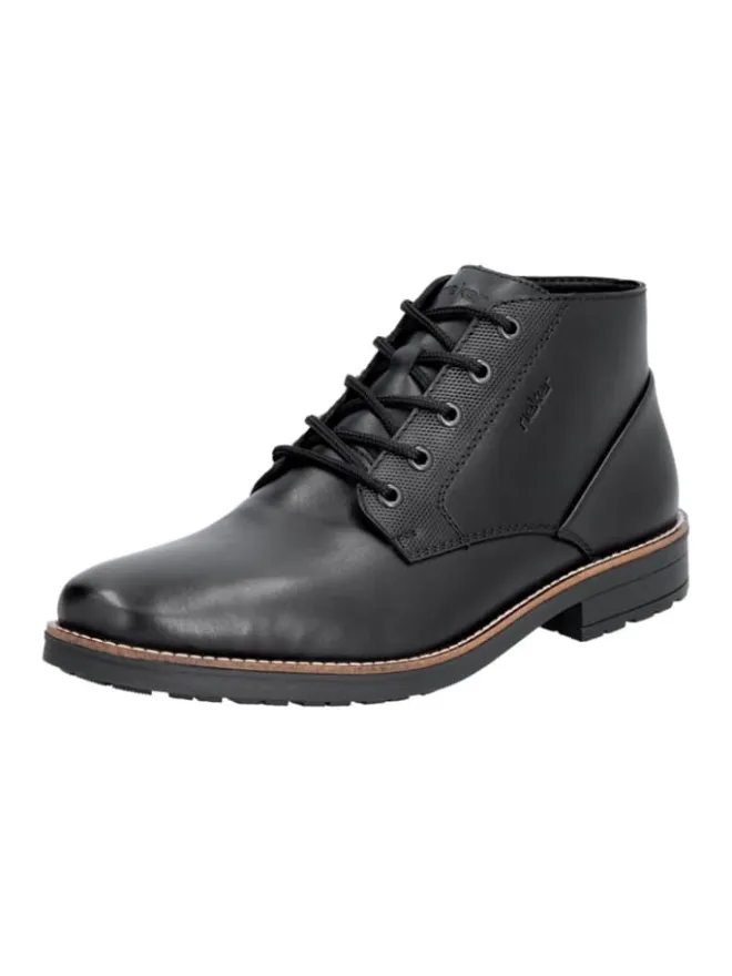 Schnürstiefeletten in Schwarz>rieker Outlet