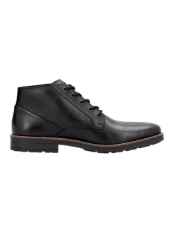 Schnürstiefeletten in Schwarz>rieker Outlet