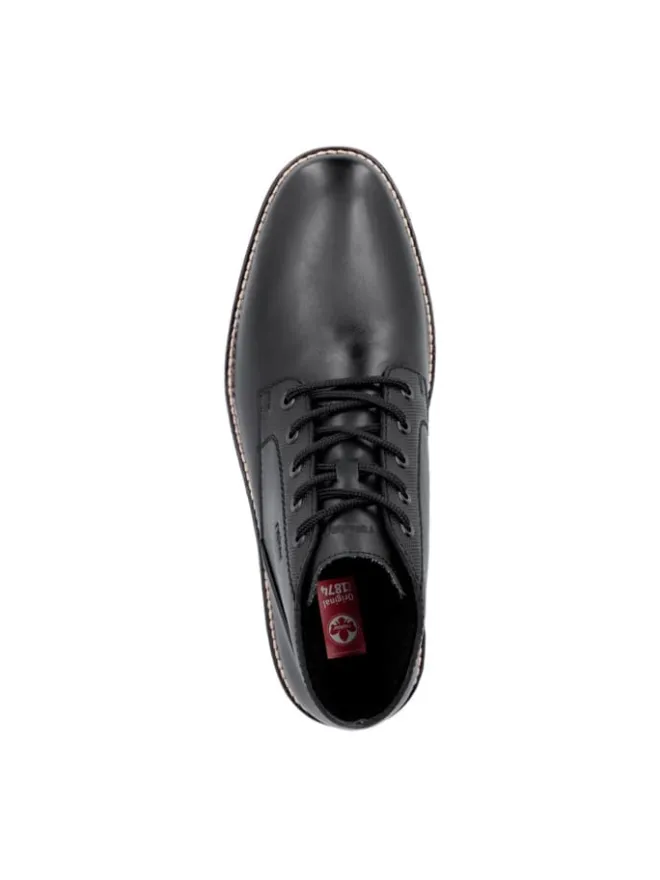 Schnürstiefeletten in Schwarz>rieker Outlet