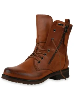 VAN HILL Stiefeletten^Schnürstiefeletten Nova in Hellbraun