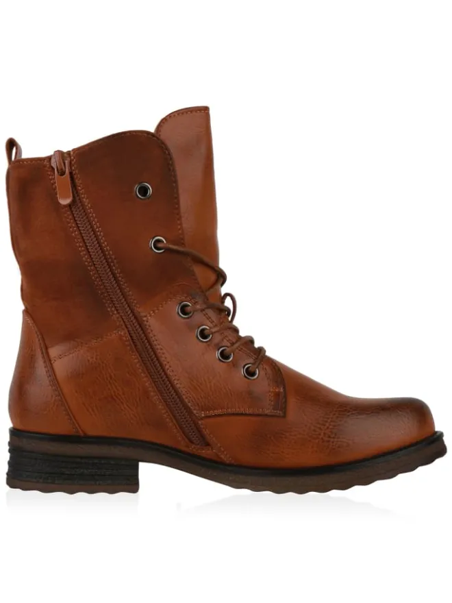 VAN HILL Stiefeletten^Schnürstiefeletten Nova in Hellbraun