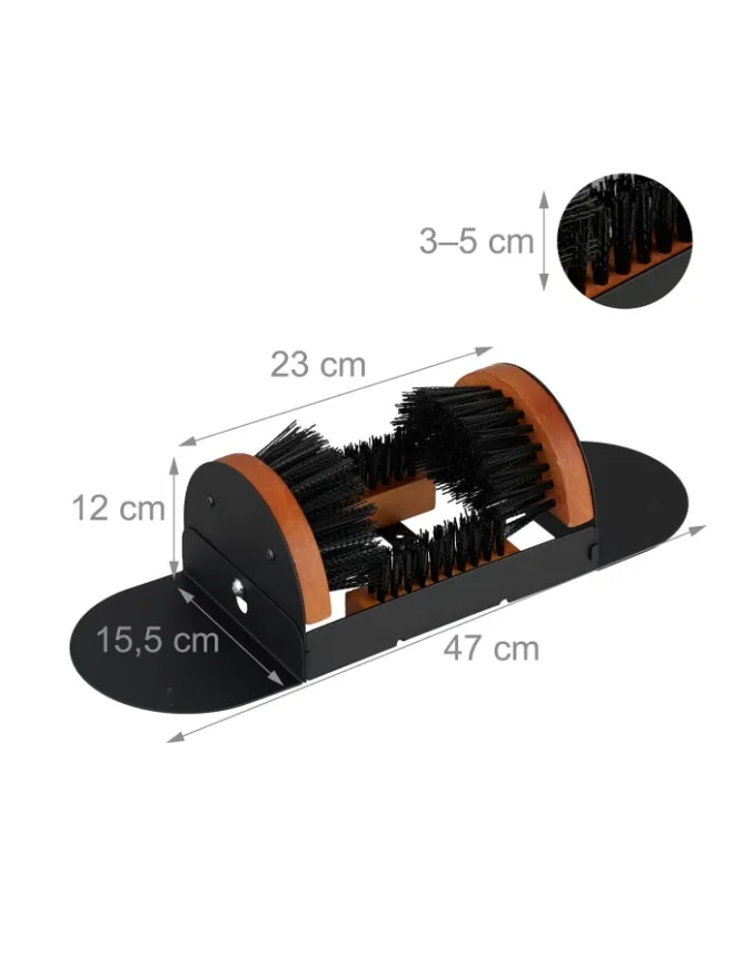 Schuhabstreifer in Schwarz/ Braun>relaxdays Online