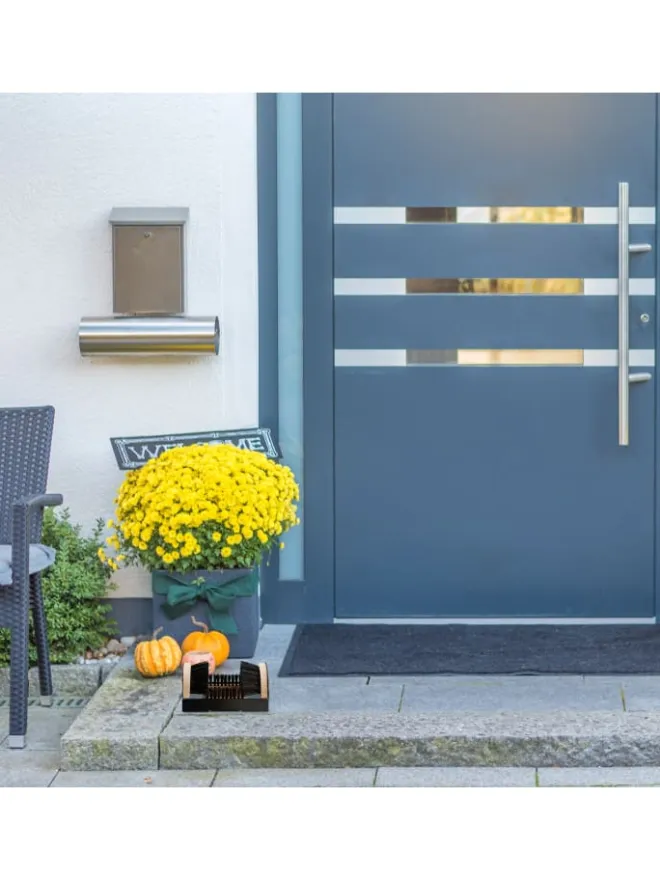 Schuhabstreifer in Schwarz/Natur>relaxdays Discount
