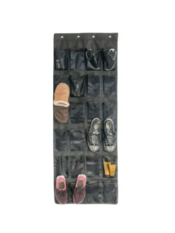 Intirilife Schuhpflege Und Mehr|Schuhpflege Und Mehr^Schuhorganizer Hängendes Schuhregal in Schwarz