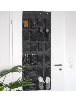 Intirilife Schuhpflege Und Mehr|Schuhpflege Und Mehr^Schuhorganizer Hängendes Schuhregal in Schwarz
