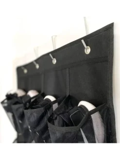 Intirilife Schuhpflege Und Mehr|Schuhpflege Und Mehr^Schuhorganizer Hängendes Schuhregal in Schwarz