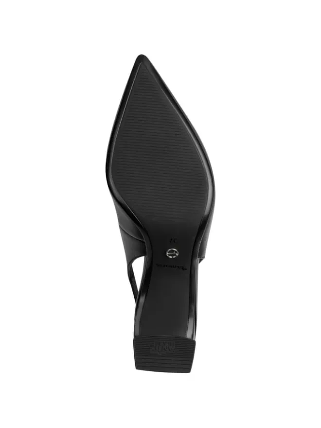 Tamaris Pumps^Slingpumps in BLACK LEATHER