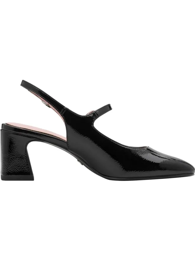Tamaris Pumps^Slingpumps in BLACK PAT.