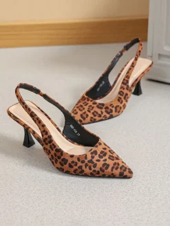 Slingpumps in Hellbraun/ Schwarz>Sixth Sens Hot