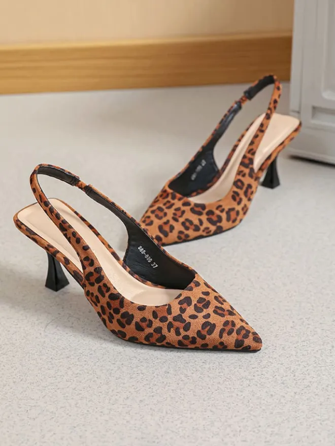 Slingpumps in Hellbraun/ Schwarz>Sixth Sens Hot