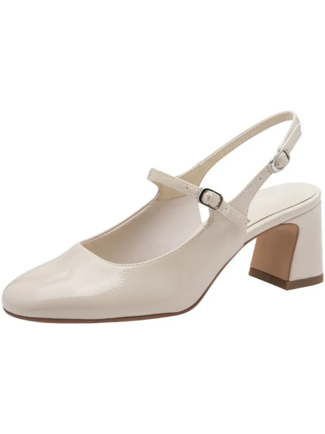Tamaris Pumps^Slingpumps in IVORY PATEN