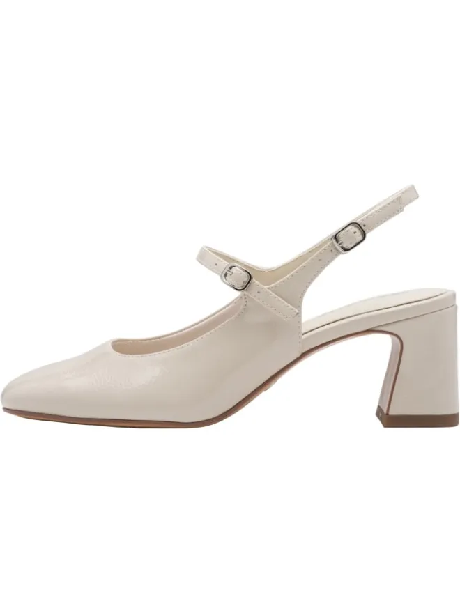 Tamaris Pumps^Slingpumps in IVORY PATEN