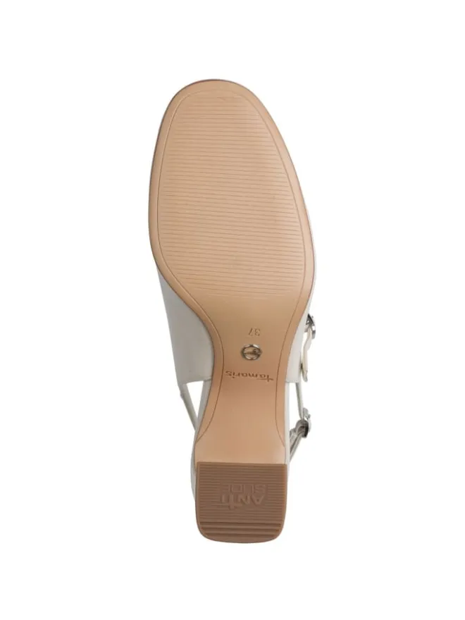Tamaris Pumps^Slingpumps in IVORY PATEN