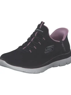 Skechers Schnürschuhe^Slip-On-Sneaker in Schwarz