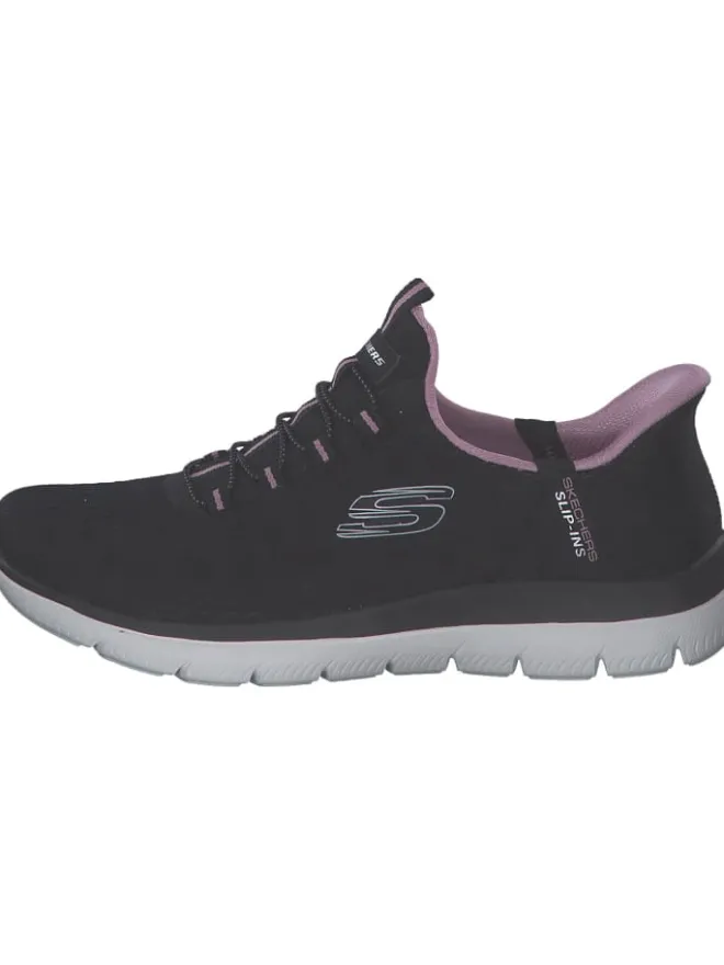 Skechers Schnürschuhe^Slip-On-Sneaker in Schwarz