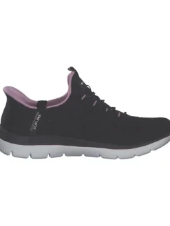 Skechers Schnürschuhe^Slip-On-Sneaker in Schwarz