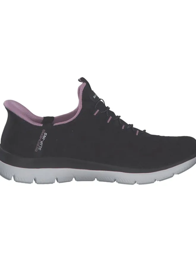 Skechers Schnürschuhe^Slip-On-Sneaker in Schwarz