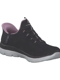 Skechers Schnürschuhe^Slip-On-Sneaker in Schwarz