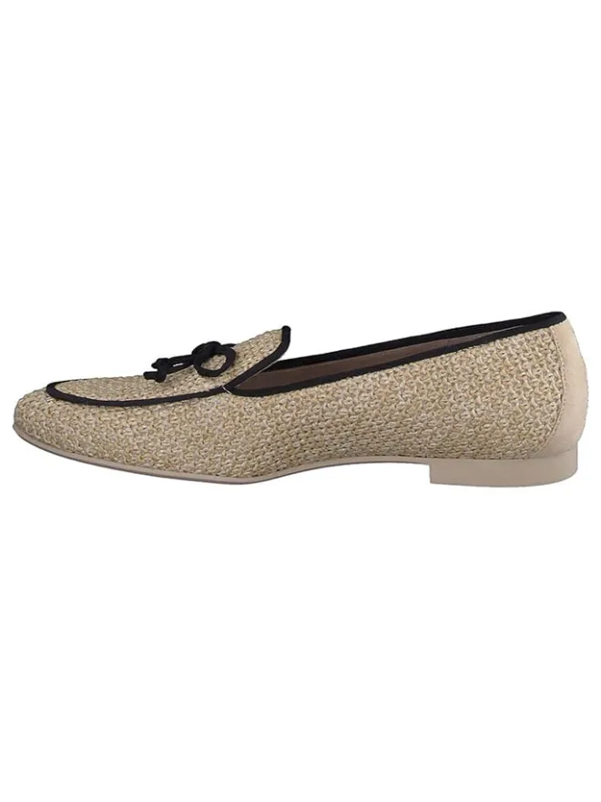 Paul Green Halbschuhe^Slipper in Beige/ Schwarz