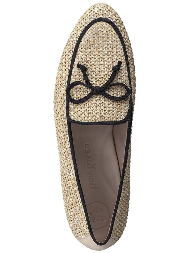 Paul Green Halbschuhe^Slipper in Beige/ Schwarz