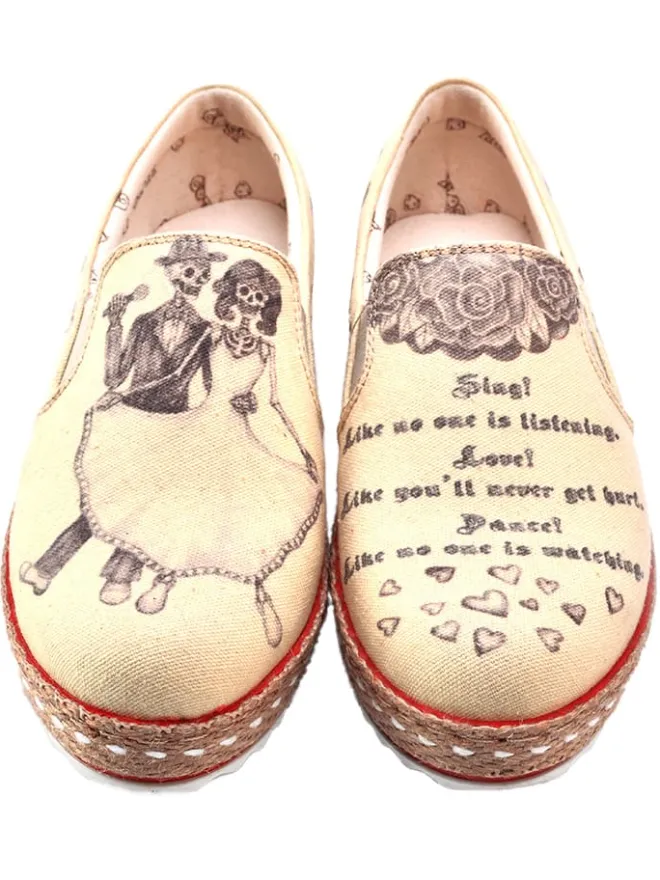 Goby Halbschuhe^Slipper in Beige