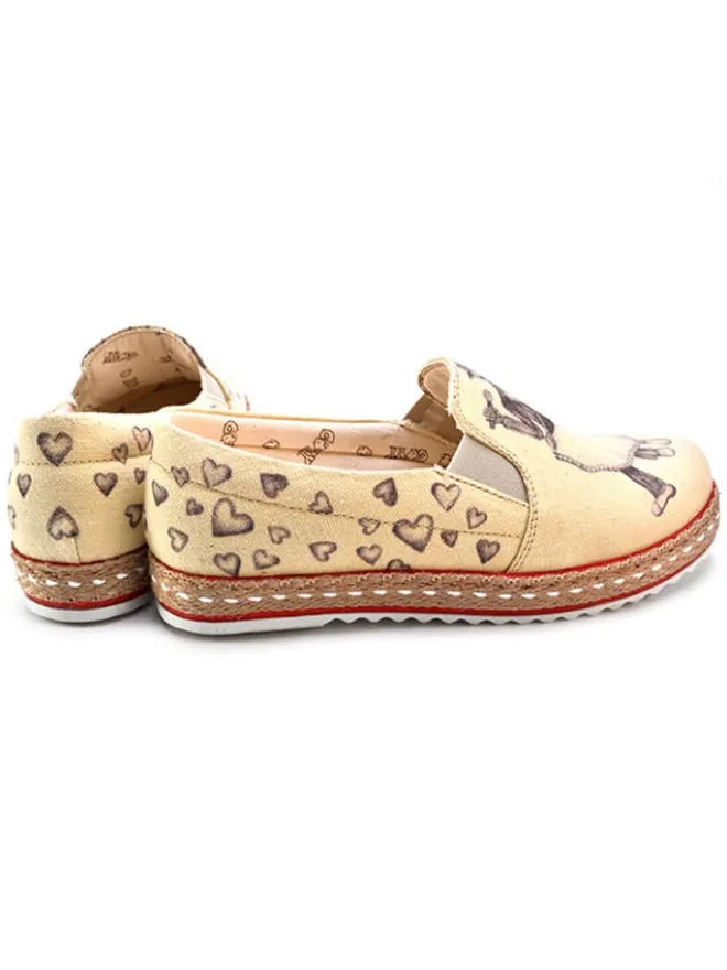 Goby Halbschuhe^Slipper in Beige